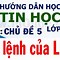 Lập Trình Logo Lớp 4